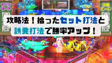 スーパー海物語IN沖縄5攻略法！セット打法と誘発打法で勝率アップ